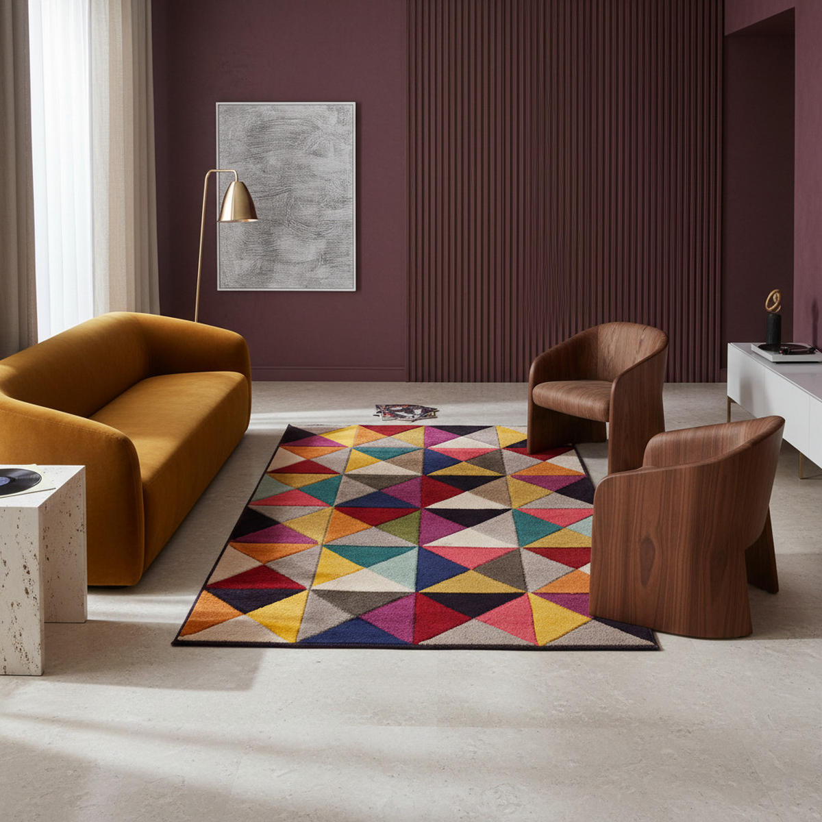 TEPPICH Bunt-Geometrisch-Design, designerstark MEON BEN, Multi 200x290 cm - Multicolor, Textil (200/290cm) - KADIMA DESIGN