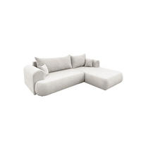 ECKSOFA Anike In Now Or Never - Creme, Holzwerkstoff/Textil (260/173cm) - Fun Möbel