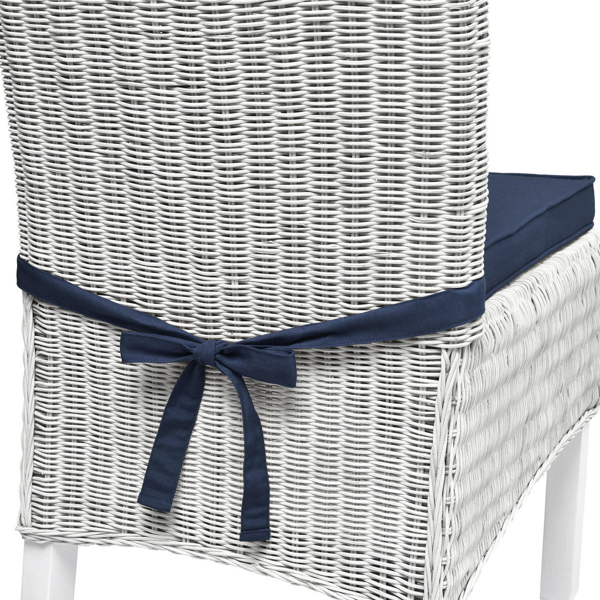 STUHLKISSEN Loft SK 45/40/5 cm Dunkelblau 4tlg - Dunkelblau, Textil (40/45cm) - Beautissu 
