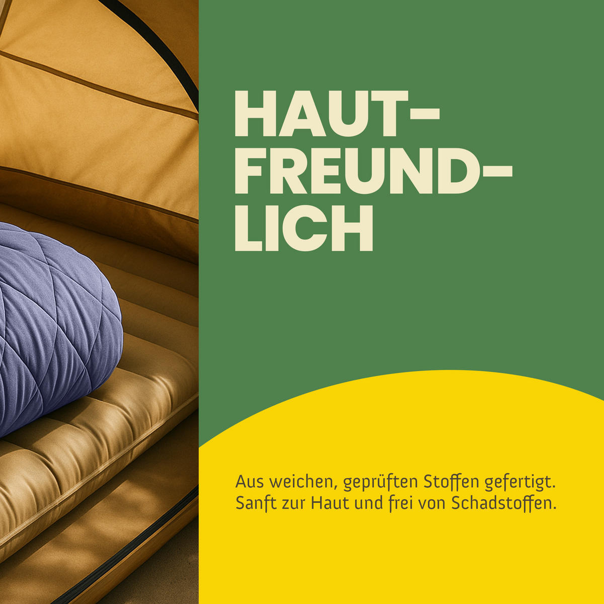 SOMMERBETT für Reisen 2-teilig 135x200/40x80 cm Lavendel - Lila, Textil (135/200cm) - Bestlivings