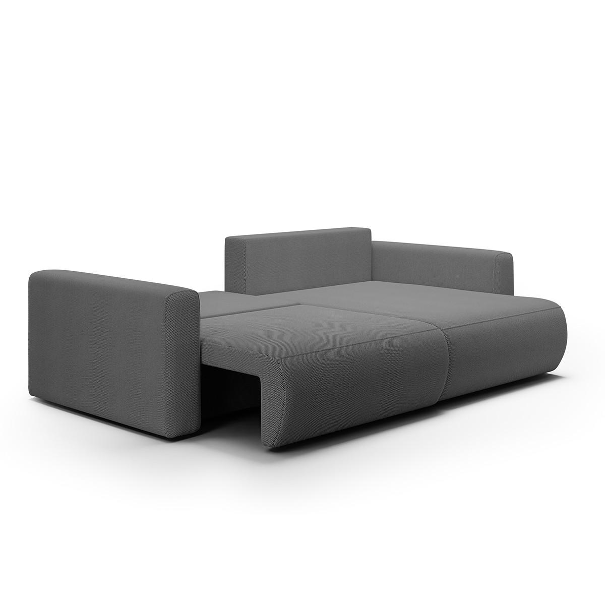 ECKSOFA Evy 3 Sitzplätze Grau - Grau, Holz (240/149cm) - Petits-meubles
