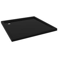 DUSCHTASSE Quadratisch Schwarz 90/90 Cm - Schwarz, Glas (90/4/90cm) - vidaXL