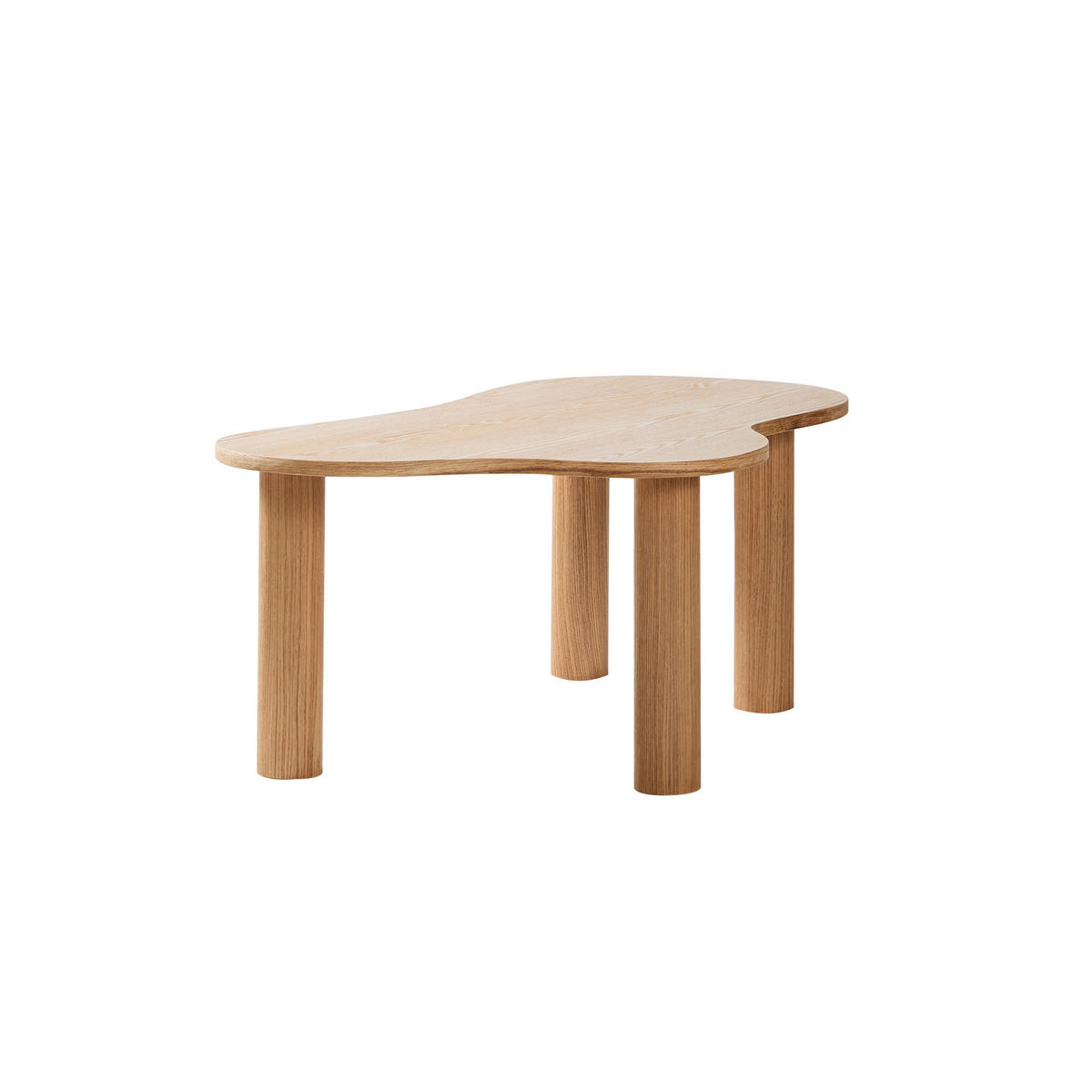 COUCHTISCH Rund Braun 103 x 60 x 40.5 cm - Braun, Holz (60/103/40.5cm) - Nordlys
