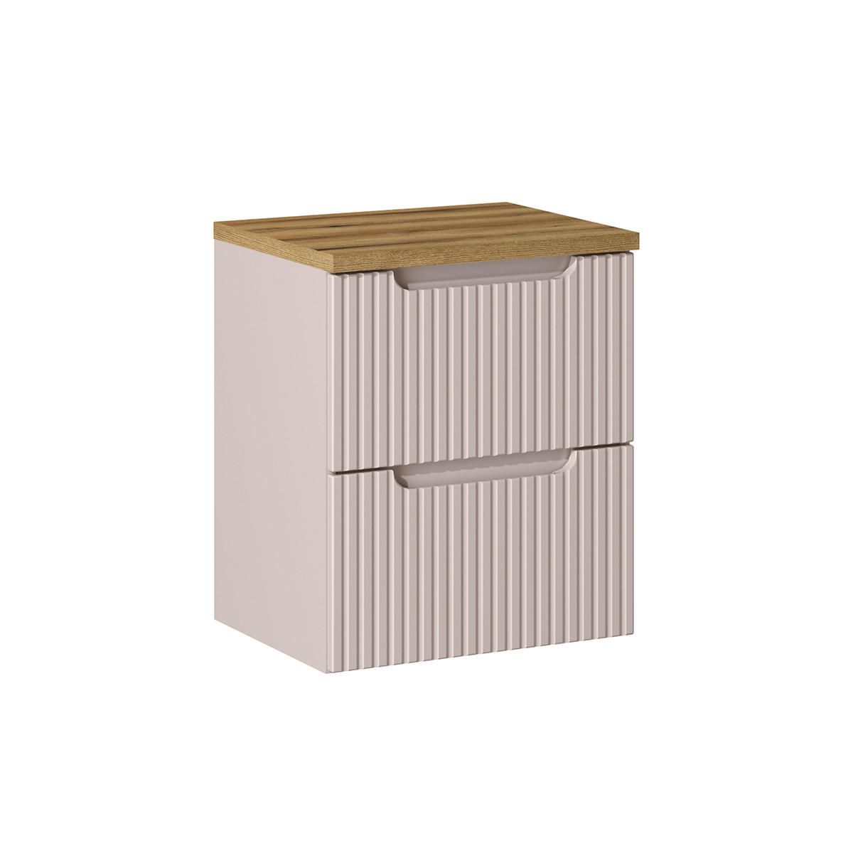 WASCHTISCHUNTERSCHRANK 50.4cm Riva Kaschmir - Beige, Holzwerkstoff (50.4/59/40cm) - Petits-meubles