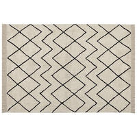 KURZFLOR-TEPPICH Eldes 230/160 cm - Beige, Textil (160/230cm) - Beliani