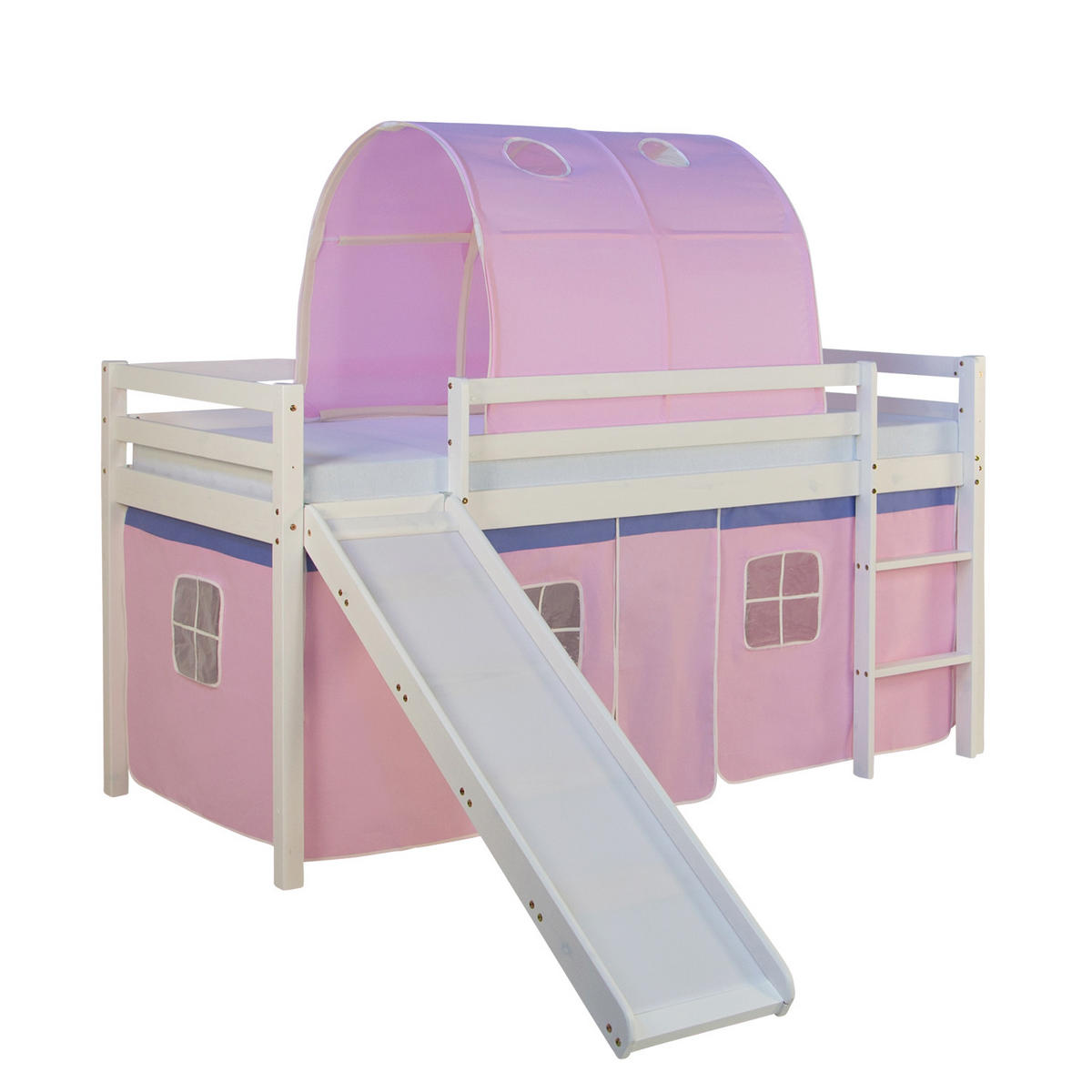 HOCHBETT Tunnel 90/200 cm Rosa - Weiß/Rosa, Holz (90/200cm) - Homestyle4u