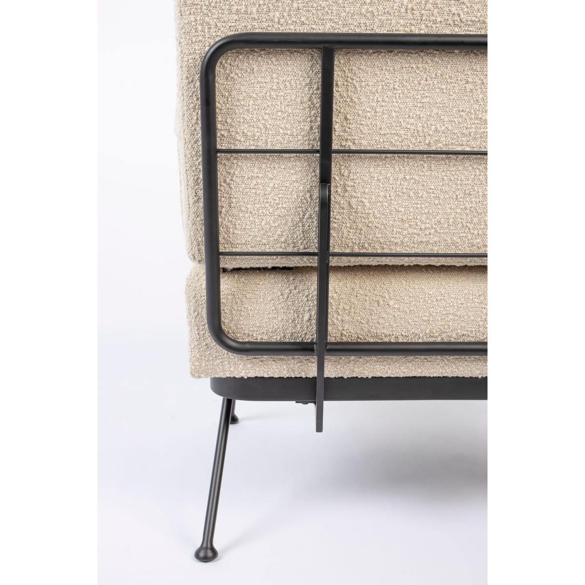 SESSEL Bowie Bouclé Beige - Beige, Textil (68/83/73.5cm) - Zuiver