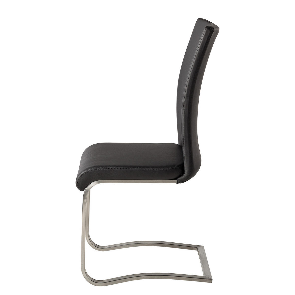 FREISCHWINGER - Edelstahlfarben/Schwarz, Kunststoff/Metall (43/103/52cm) - home24