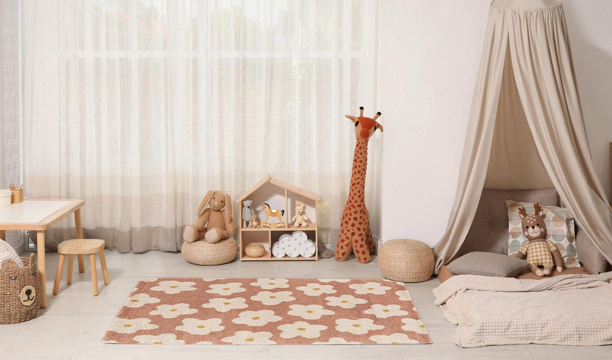 KINDERTEPPICH dick und bequem rosa - Pink, Textil (80/150cm) - AFK Living