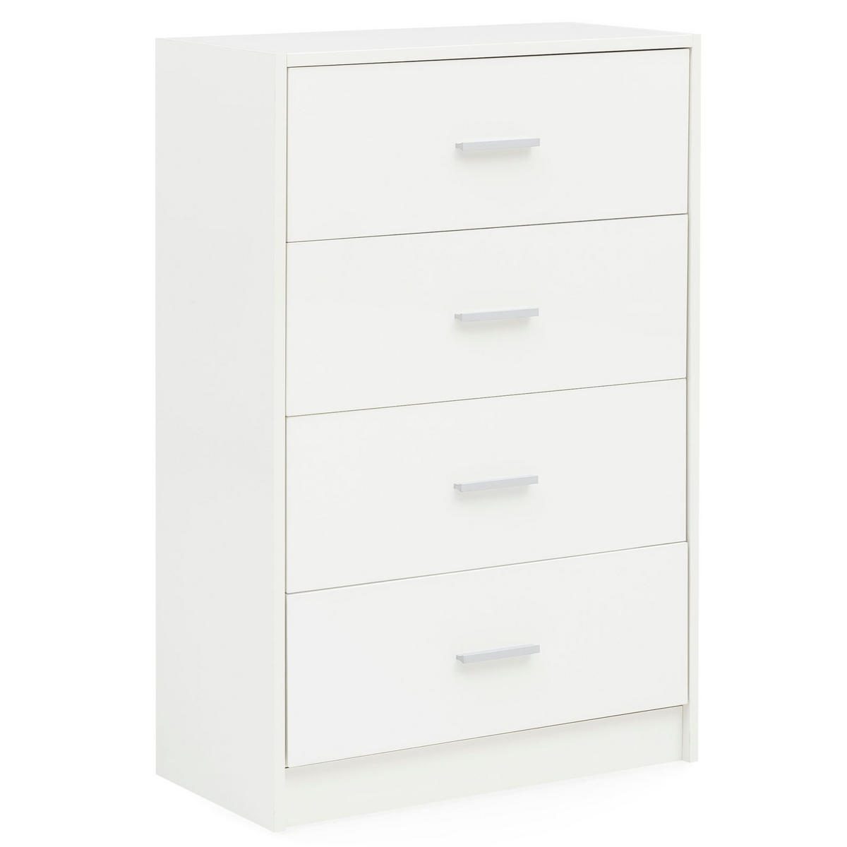 KOMMODE – Hochglanz, 4 Schubladen - Weiß, Holz/Metall (60/90/30cm) - KADIMA DESIGN