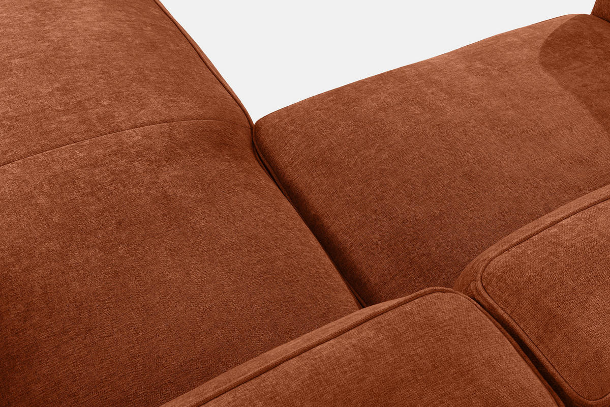 ECKSOFA RECHTS FUBBO, Rot - Rot, Holz/Holzwerkstoff (225/176cm) - KONSIMO®