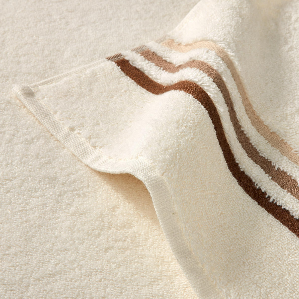 HANDTUCHSET Skyline Color - 4-teilig - 50 x 100 cm - Creme - Creme, Textil (50/100cm) - SCHIESSER