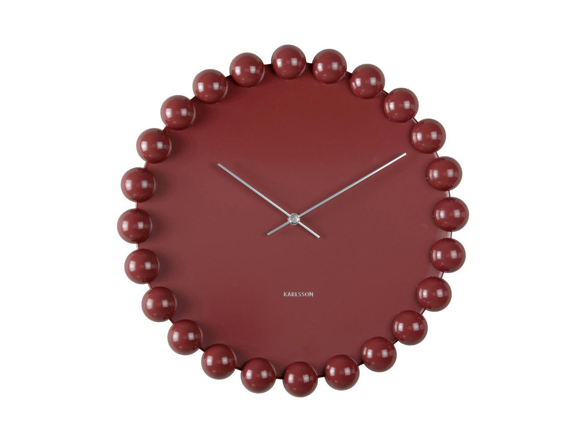 WANDUHR Cadiz Dotty - Rot - Rot, Metall (40/40/4.5cm) - Karlsson