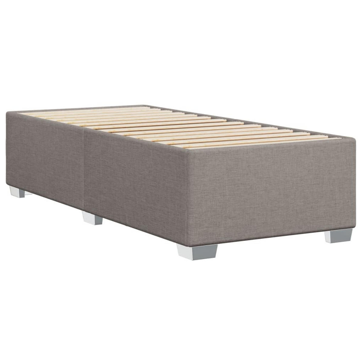 BETTGESTELL Ohne Matratze Taupe 90/200 Cm Stoff - Taupe, Holzwerkstoff (90/200cm) - vidaXL
