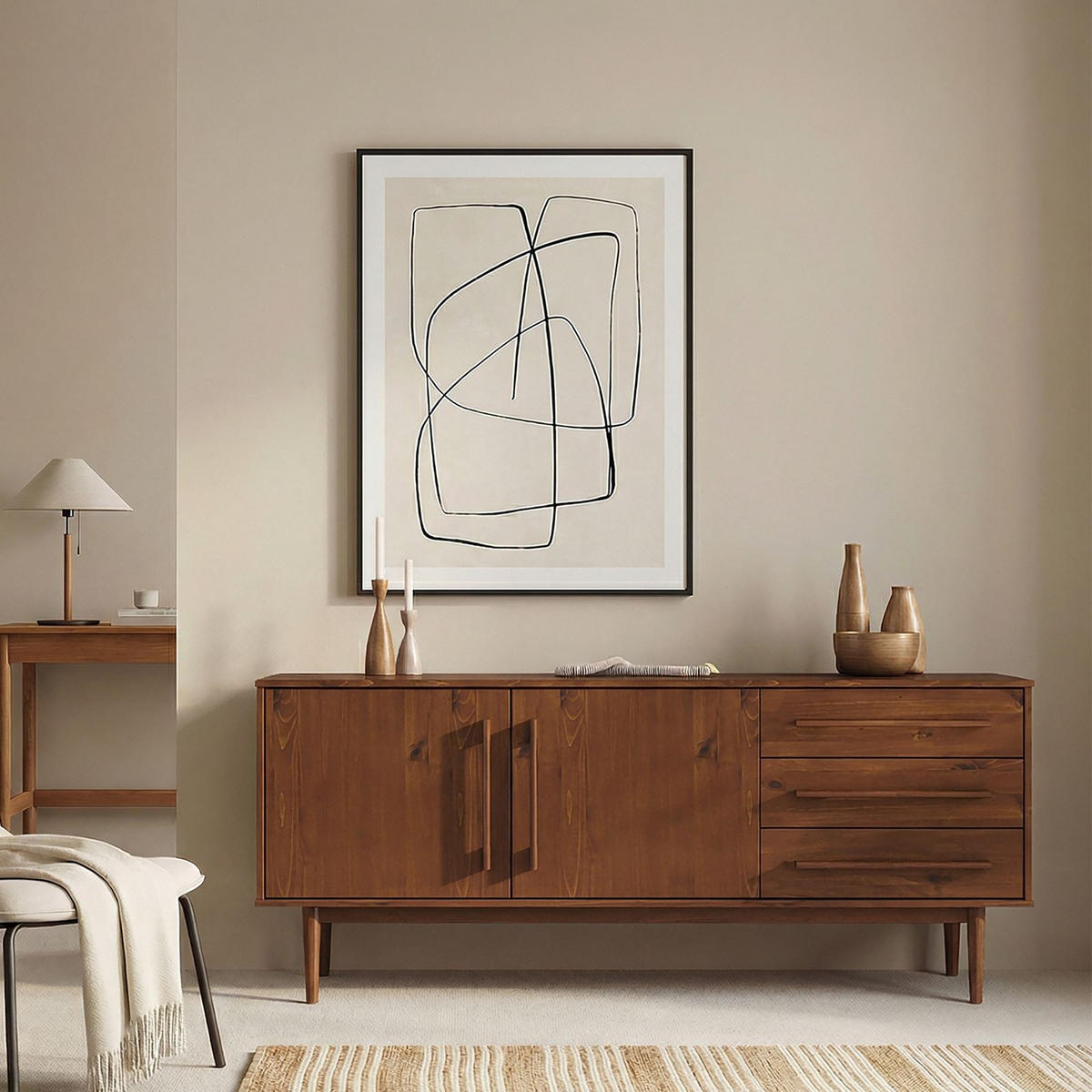 SIDEBOARD TECCA Kastanie - Kastanienfarben, Holz (170/71/41cm) - IDIMEX