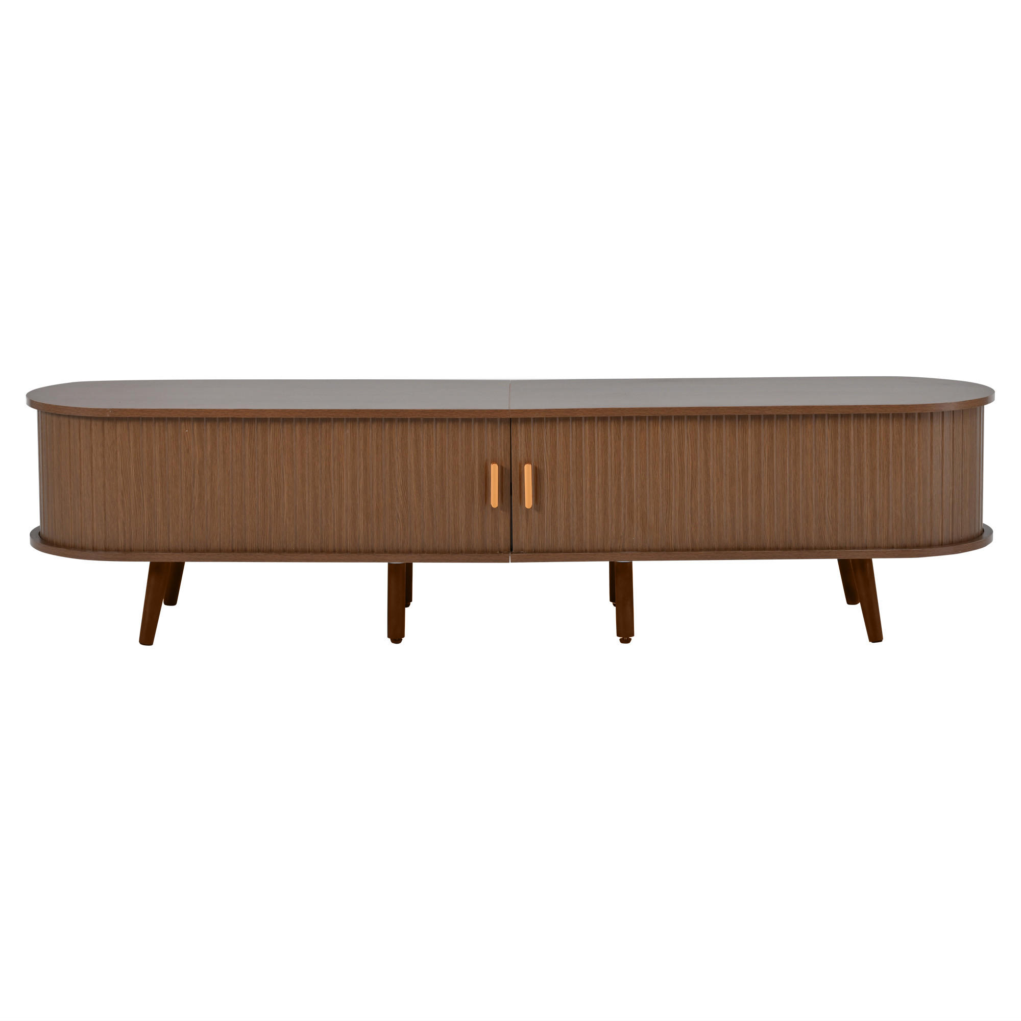 TV-SCHRANK 170/40/42 cm Walnuss mit 2 Schubladen und 2 Schiebetüren - Nussbaumfarben, Holz/Holzwerkstoff (170/42/40cm) - Oxeza
