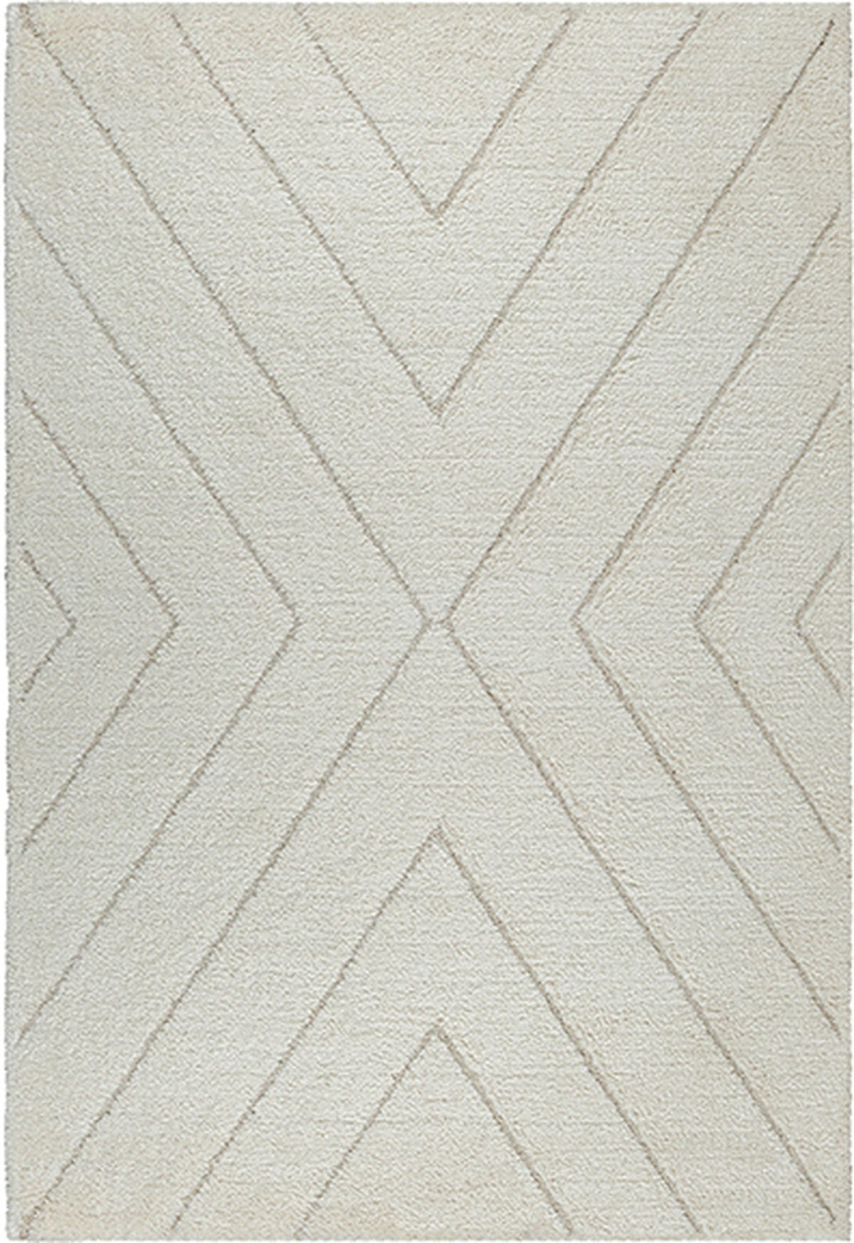 HOCHFLORTEPPICH Berber ATRIO Polypropylen Creme 160 x 230 cm - Beige, Textil (160/230cm) - KADIMA DESIGN
