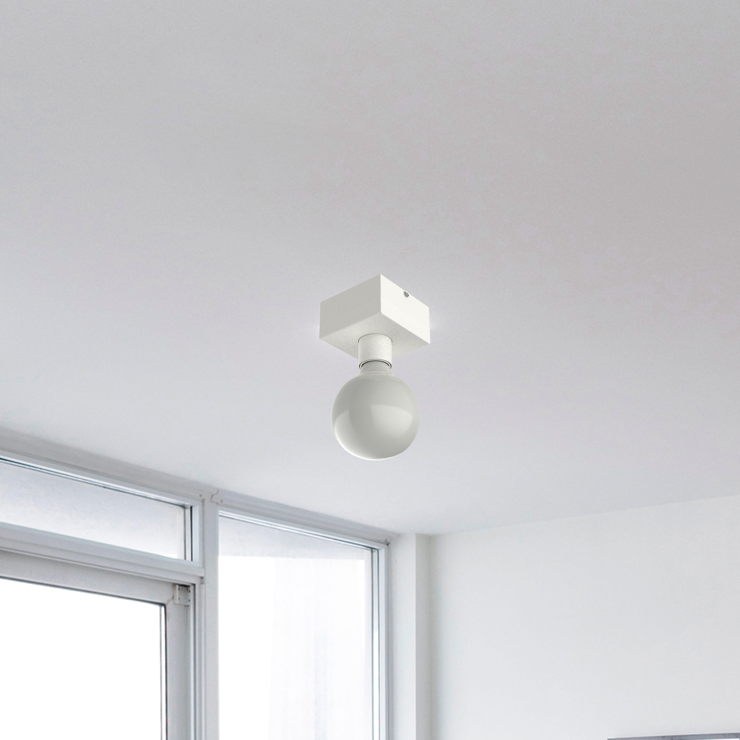 DECKENLEUCHTE - Weiß, Metall (10/10/7.5cm) - Lumicom