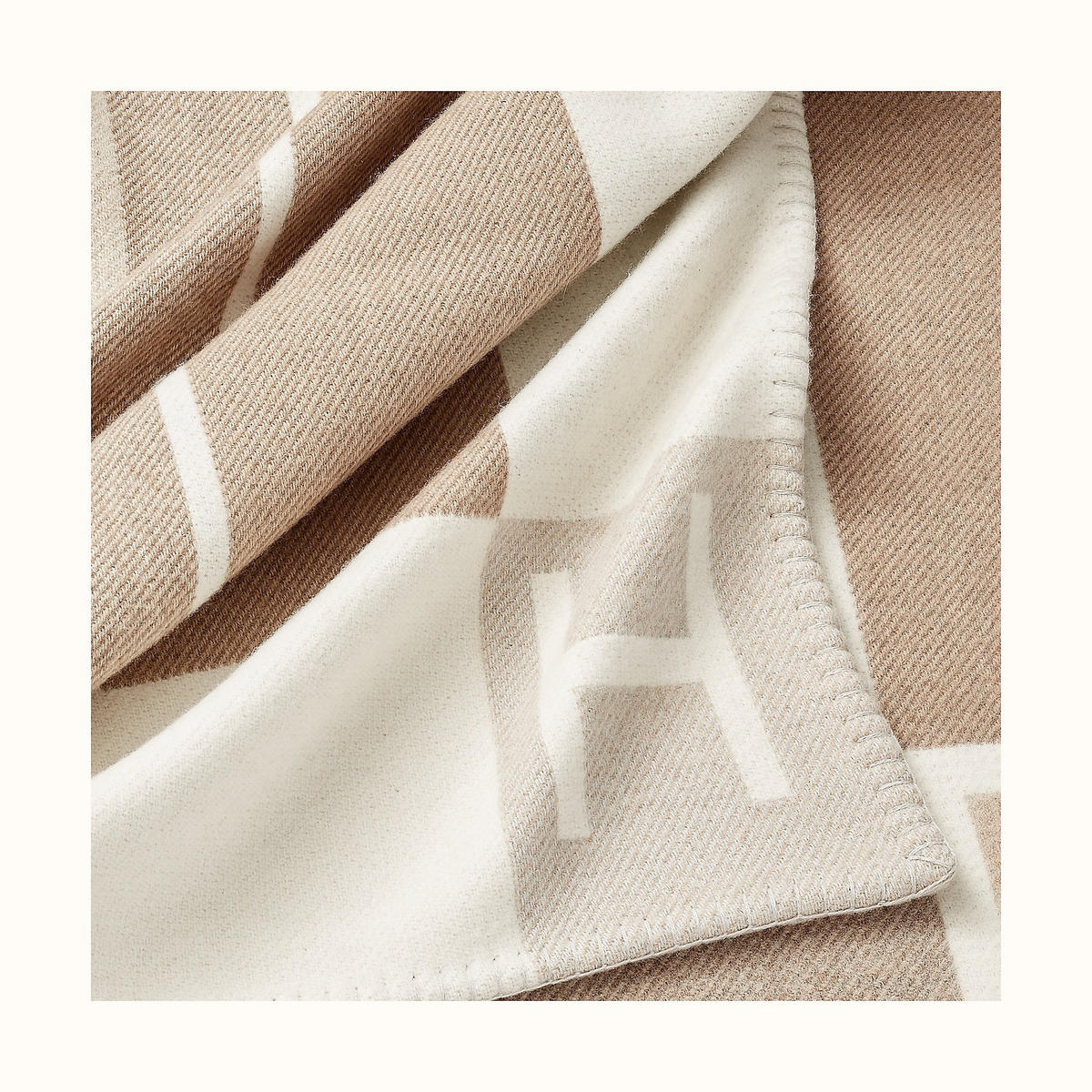 WOHNZIMMERDECKE – 180 x 130 cm, Khaki - Grau, Textil (180/130cm)