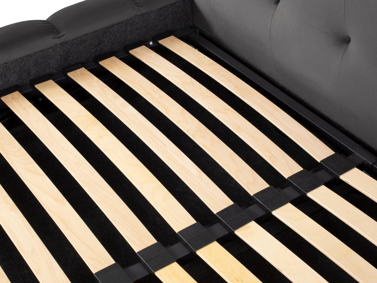BETT mit Bettkasten und Doppelkopfteil Mamaia aus Samt grau 180x200cm - Grau, Textil (180/200cm) - Micadoni