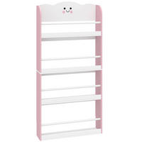 KINDERBÜCHERREGAL MDF Kiefer Rosa - Rosa, Holzwerkstoff (15/120.5/60cm) - AIYAPLAY