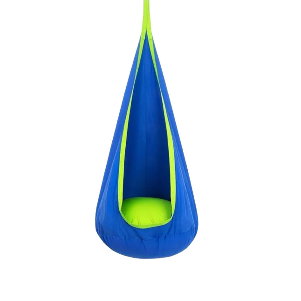 HÄNGESESSEL - Blau 70/70/150 cm - Blau, Textil (70/150/70cm)