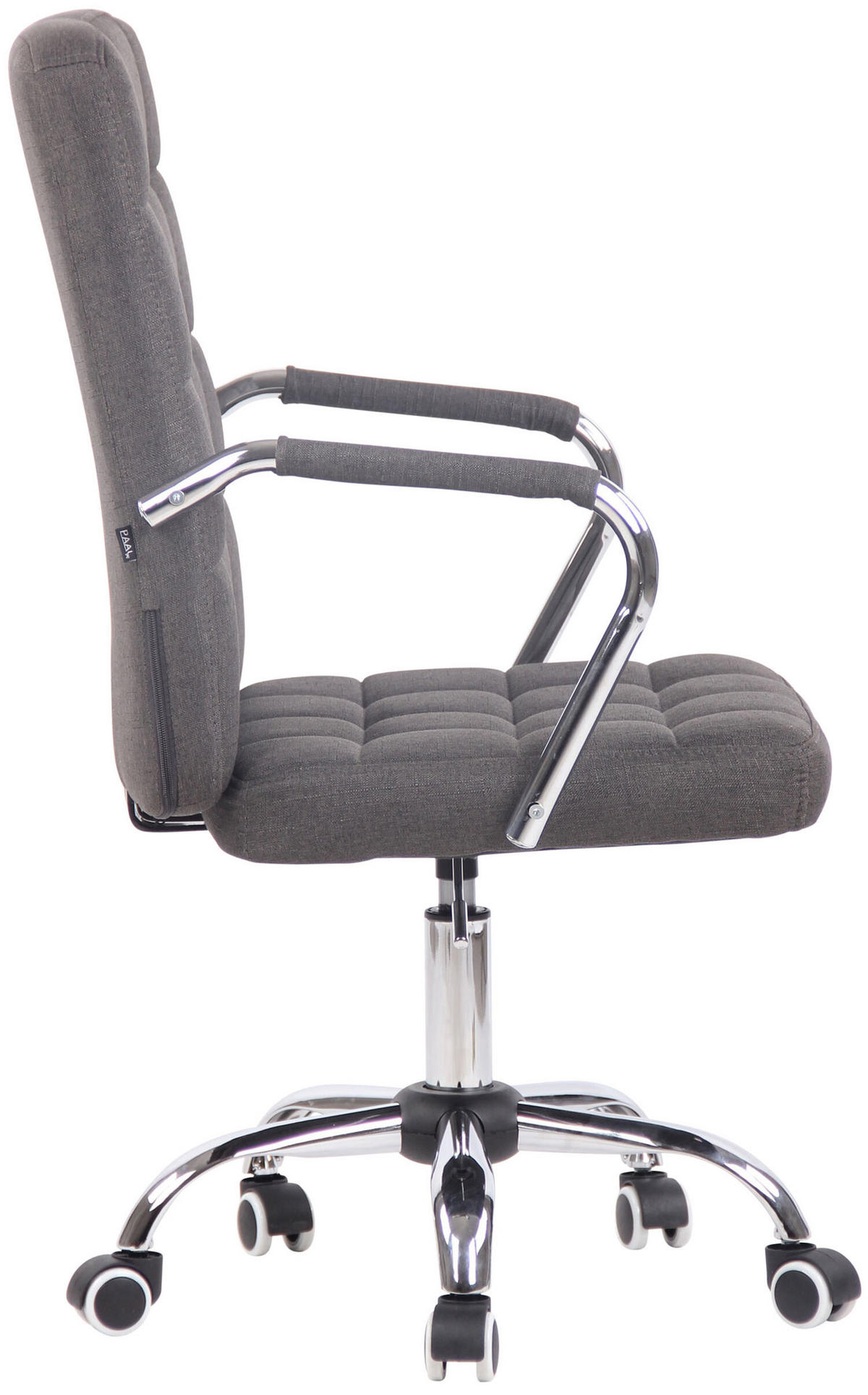 BÜROSTUHL Tenor, Stoff Dunkelgrau - Dunkelgrau, Textil/Metall (56/103/60cm) - TPFLiving