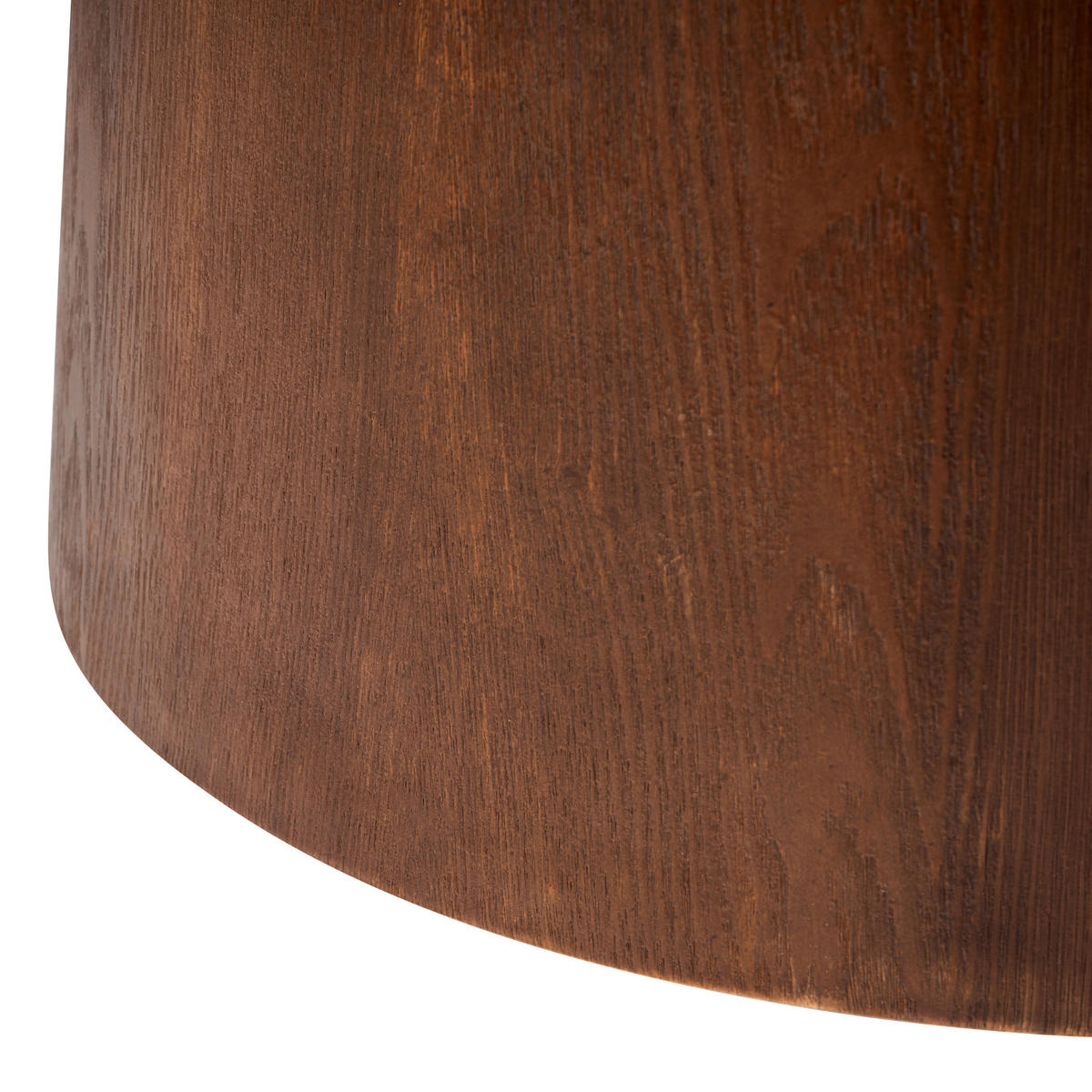 JÍDELNÍ STŮL Tmavý Jasan 120 cm 120 cm Wylie - bílá/hnědá, kompozitní dřevo (120/120/76cm) - Beliani