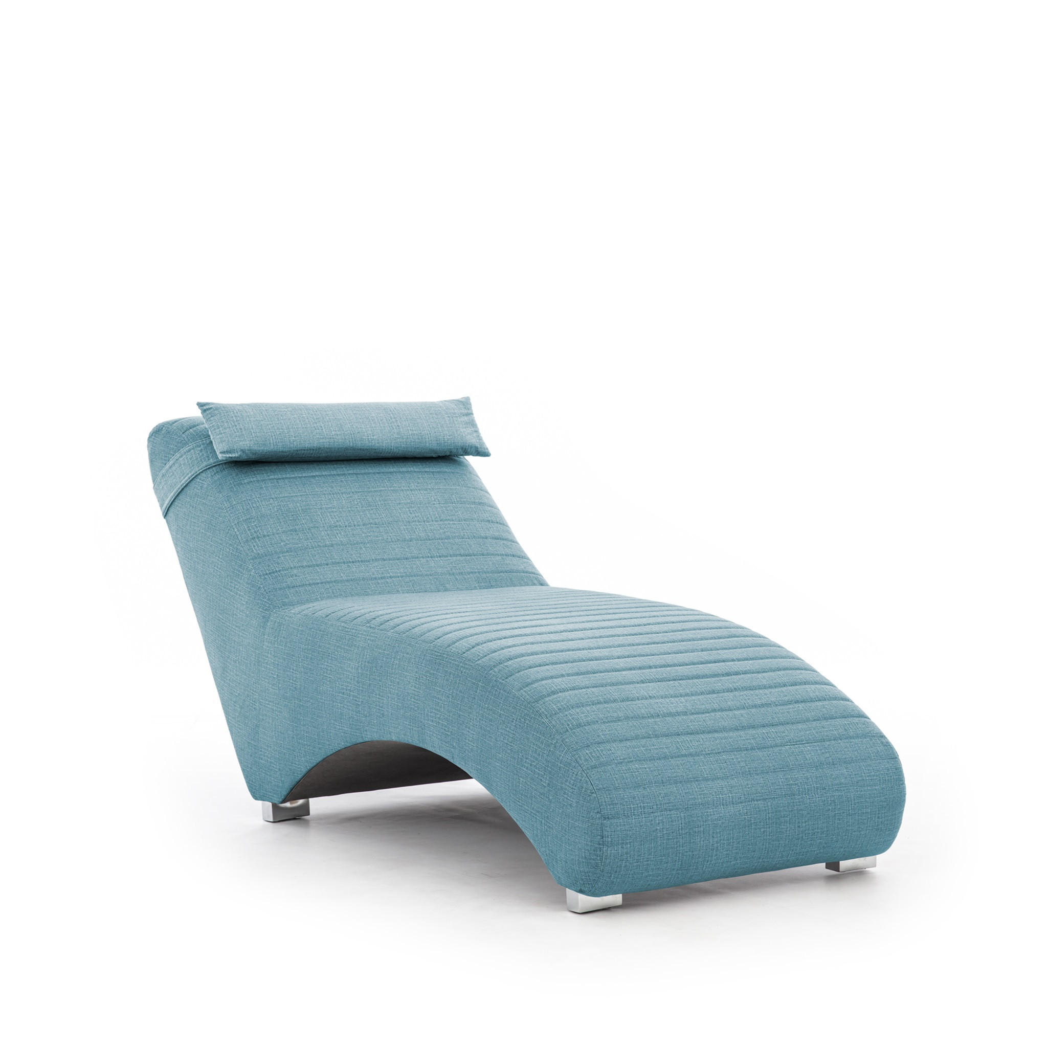 RELAXLIEGE Abramo In Lisbon - Hellblau, Holzwerkstoff/Textil (73/80/170cm) - Fun Möbel