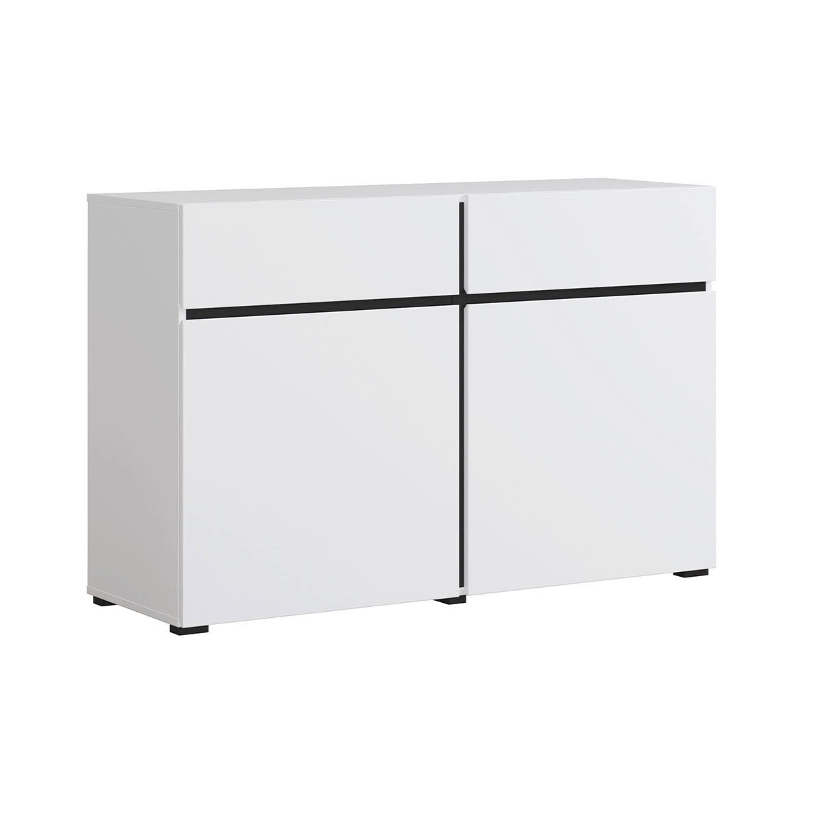 SIDEBOARD Lilia Weiß - Weiß, Holzwerkstoff (119/78/40cm) - Petits-meubles