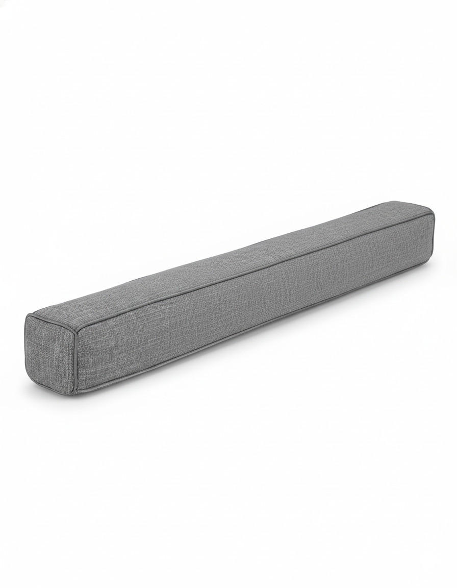 Beautissu Zugluftstopper Grau 6x100 cm