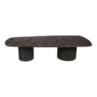 COUCHTISCH Fieron Schwarz 177/78/40cm - Schwarz, Holz (177/78/40cm) - PTMD Collection