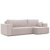 ECKSOFA mit Schlaffunktion und Bettkasten, Beige - Beige, Holzwerkstoff/Textil (145/276cm) - Idohome