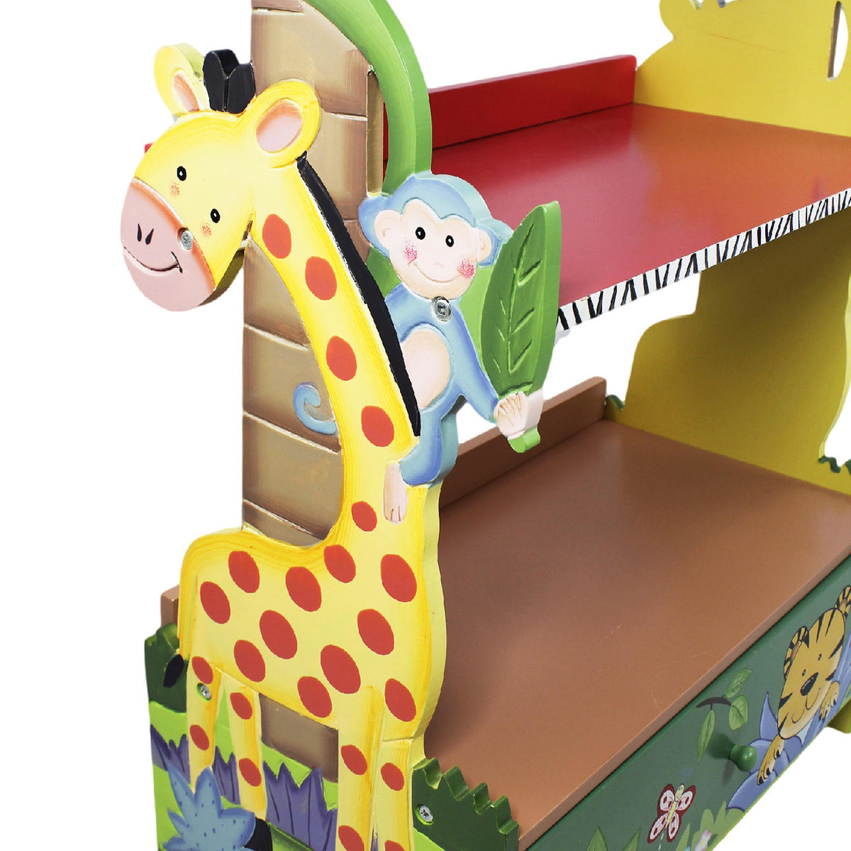 KINDER-BÜCHERREGAL Kinderregal, Mehrfarbig, 97cm - Multicolor, Holz (56/97/29cm) - Teamson Kids