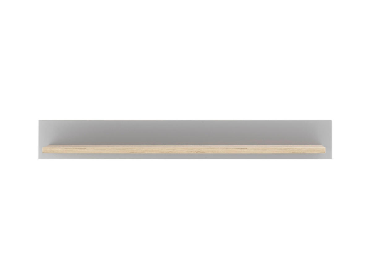 WANDBOARD C14 Light Gray & Artisan Eiche 150/20/19 cm - Grau, Holzwerkstoff (150/20/19cm) - Livojo