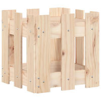 PFLANZKÜBEL Lattenzaun-Design 30x30x30 cm Massivholz Kiefer - Naturfarben, Holz (30/30/30cm)