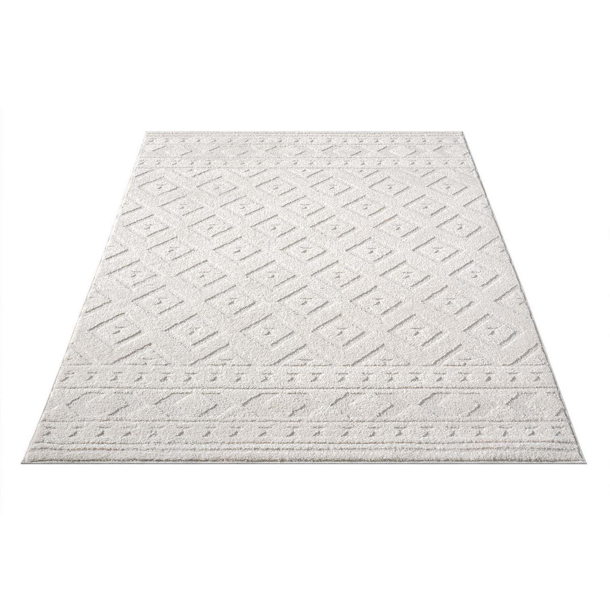KURZFLOR-TEPPICH Lounge 9999 Creme 160x230 cm - Creme, Textil (160/230cm) - carpet city