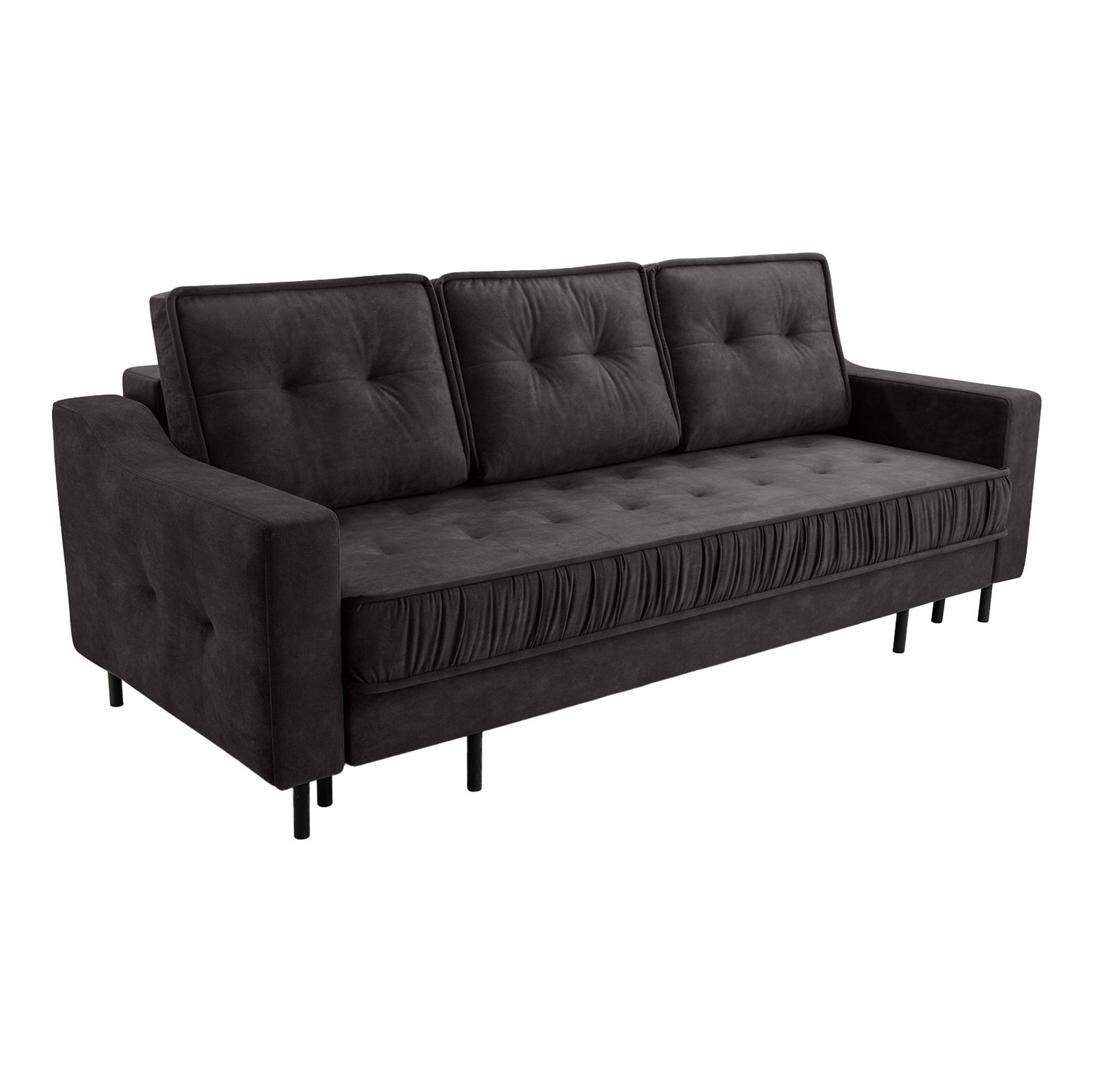 Fedve SOFA ARAMO s funkcí spaní, grafitová