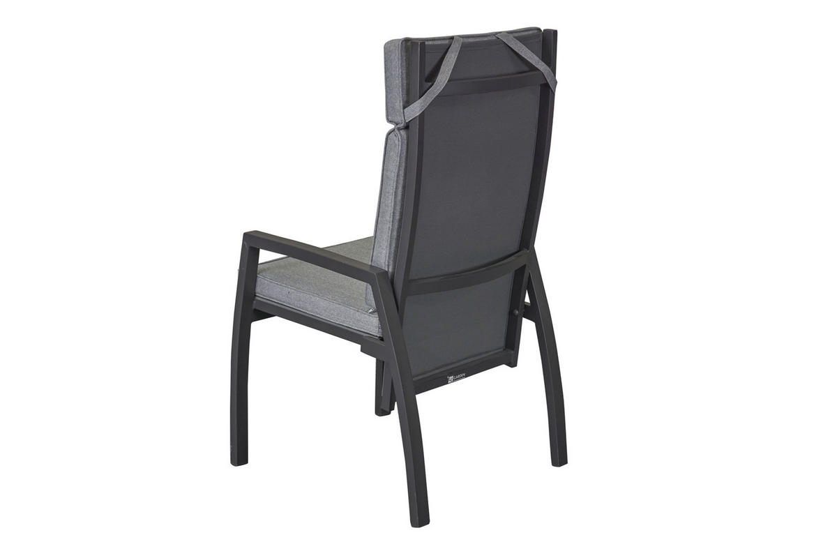 GARTENSTUHL Kalifornien 109x67x60 cm, Metall, Anthrazit - Anthrazit, Metall (67/109/60cm) - dasmöbelwerk