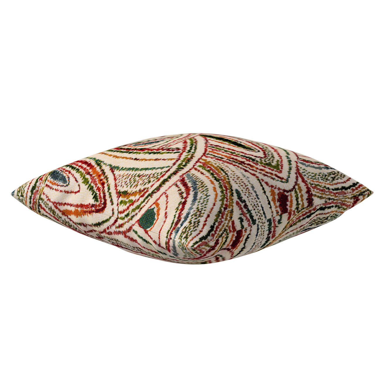 KISSENHÜLLE Cosy Home beige- rot, 43x43 cm - Multicolor, Textil (43/43cm) - Dekoria