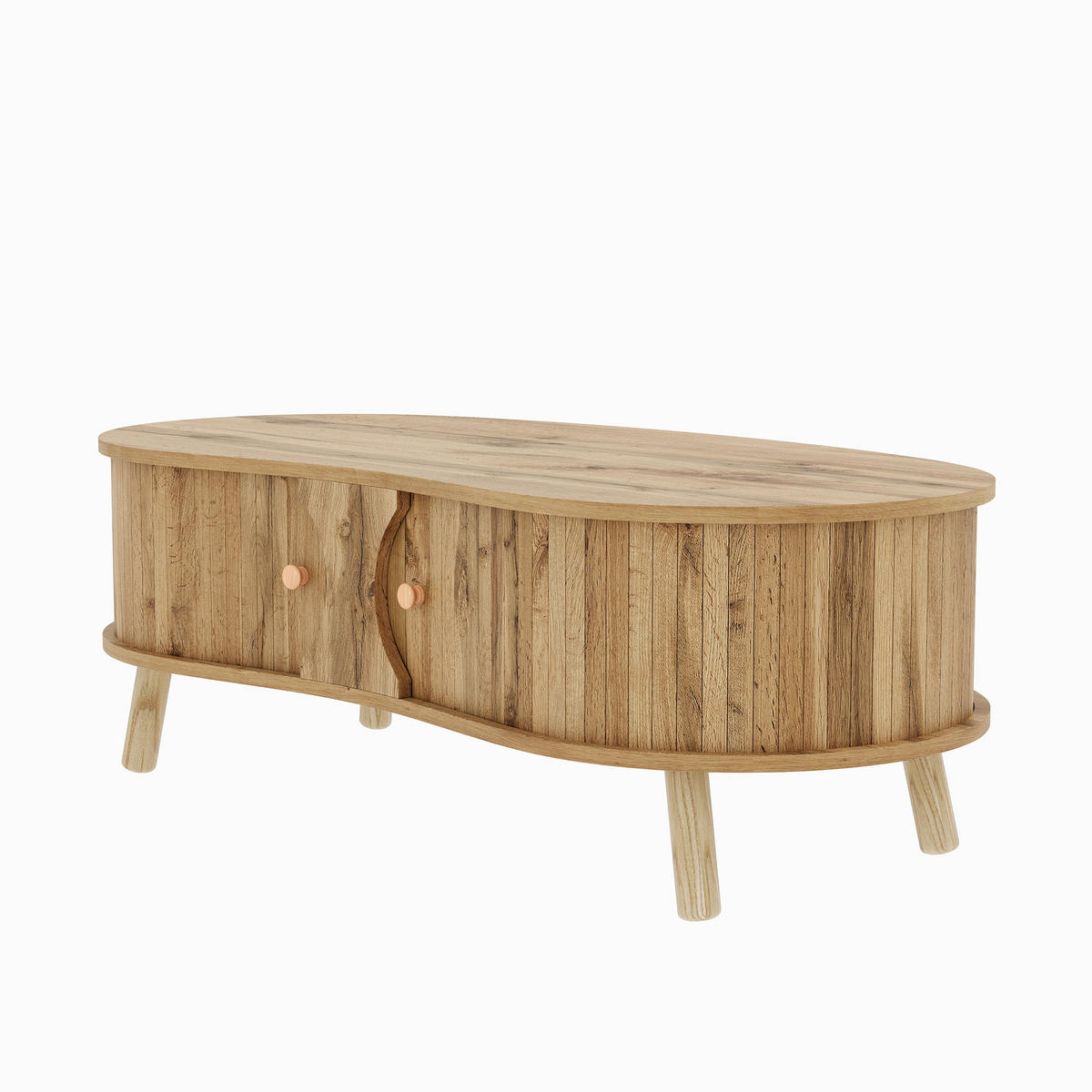 COUCHTISCH Natur 108/50/37 cm - Naturfarben, Holzwerkstoff (50/108/37cm) - PANGIVO