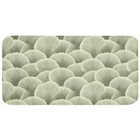 WC PŘEDLOŽKA Vějíř - list - zelený 120x60 cm - pastelově zelená, textil/plast (120/1cm) - OnlyWow