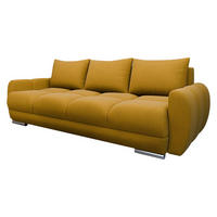 SCHLAFSOFA Logo 3 - Gelb/Silberfarben, Holz/Kunststoff (234/89/97cm) - MIRJAN24