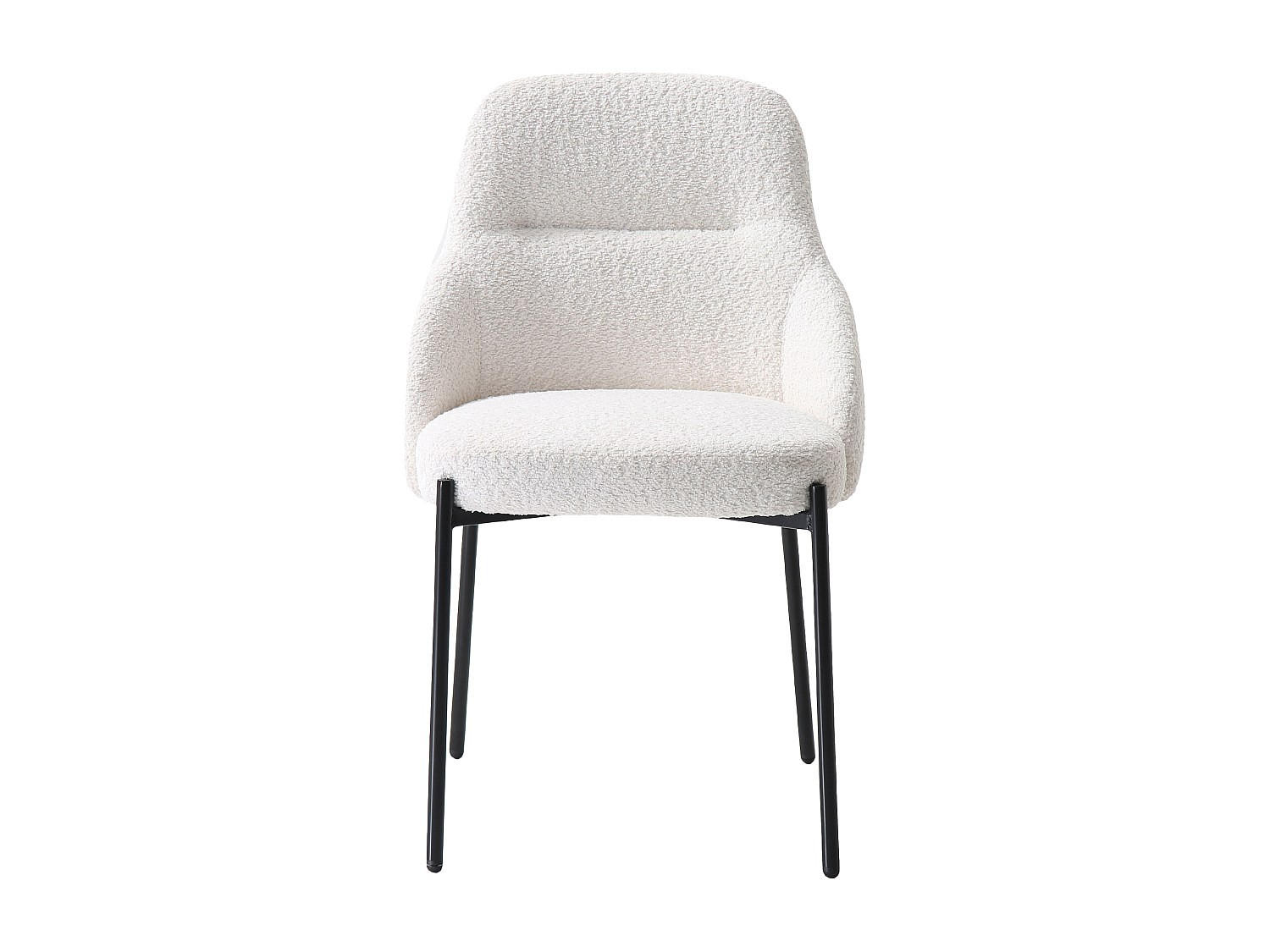 STUHL - 53 cm x 59 cm - stoff - weiß Liamona - Weiß, Textil (53/84/59cm) - Vente-Unique