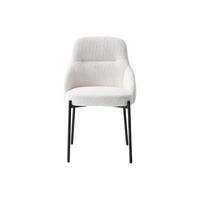 STUHL - 53 cm x 59 cm - stoff - weiß Liamona - Weiß, Textil (53/84/59cm) - Vente-Unique