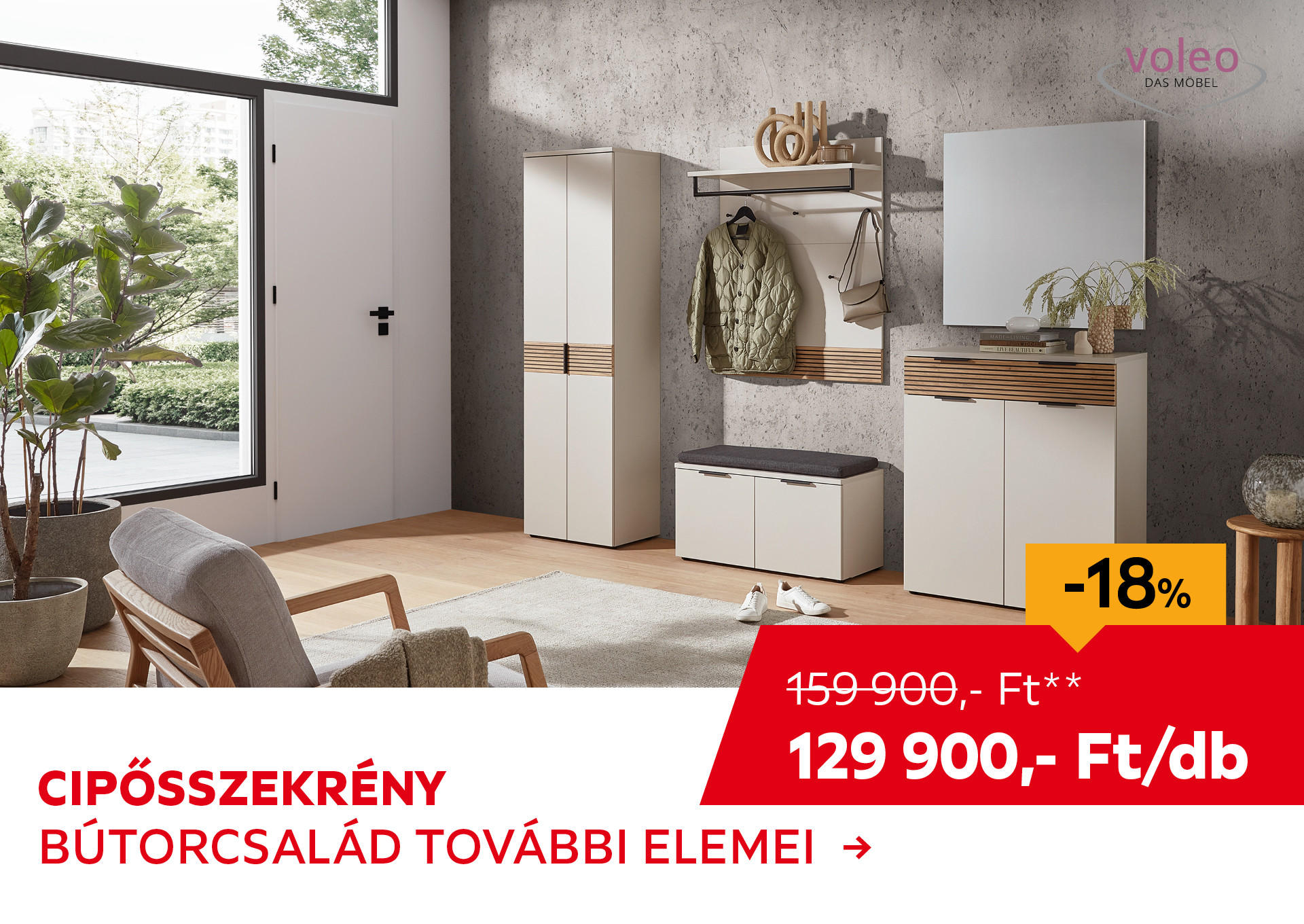 CIPŐSSZEKRÉNY Kiemelt termék 159900 Ft.- helyett 129900 Ft.-