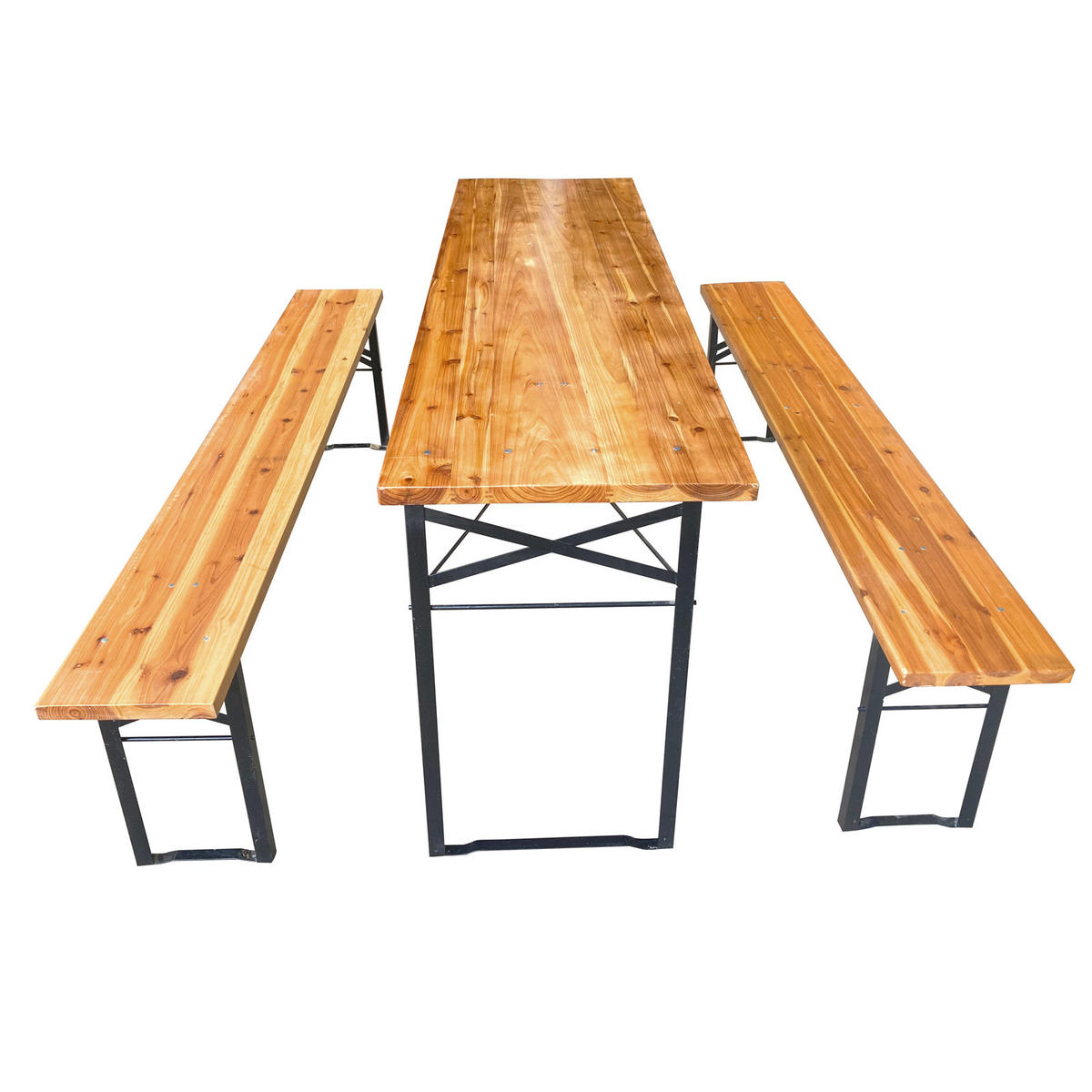 BIERTISCHGARNITUR Holz - Braun, Holz - SVITA