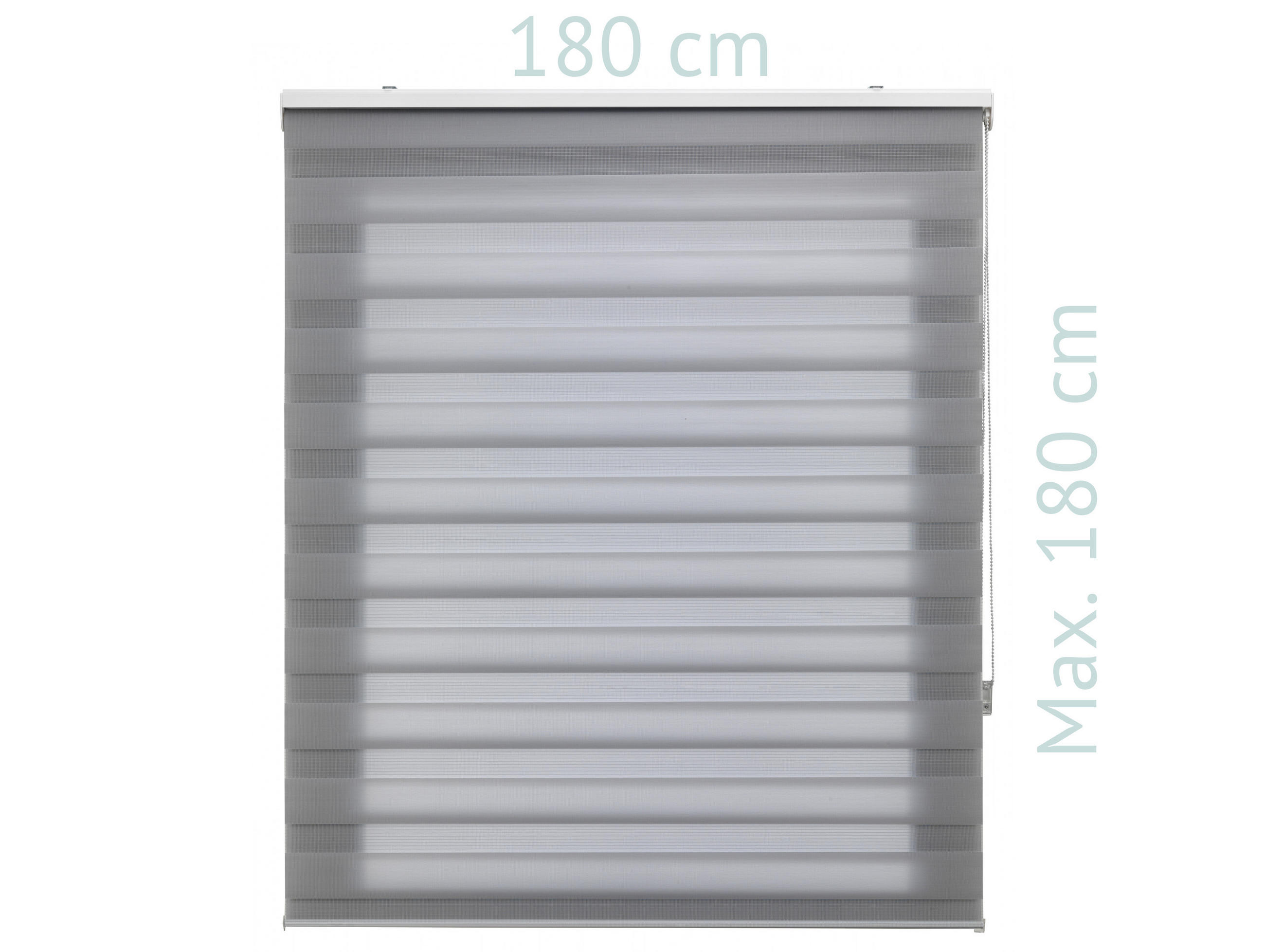 ROLLO Polyester Transluzent Grau 180x180 - Grau, Textil (180/180/1cm) - Purline