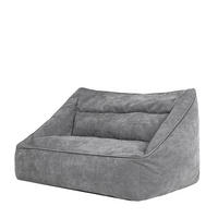 SITZSACK Sofa Chenille Cecilia - Grau, Kunststoff/Textil (160/70/93cm) - icon