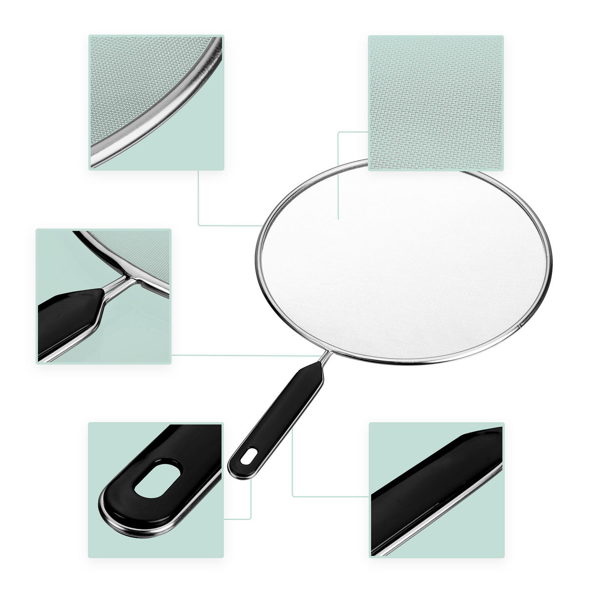 3xSPRITZSCHUTZ - Silberfarben, Kunststoff/Metall (47/33/1cm) - Relaxdays